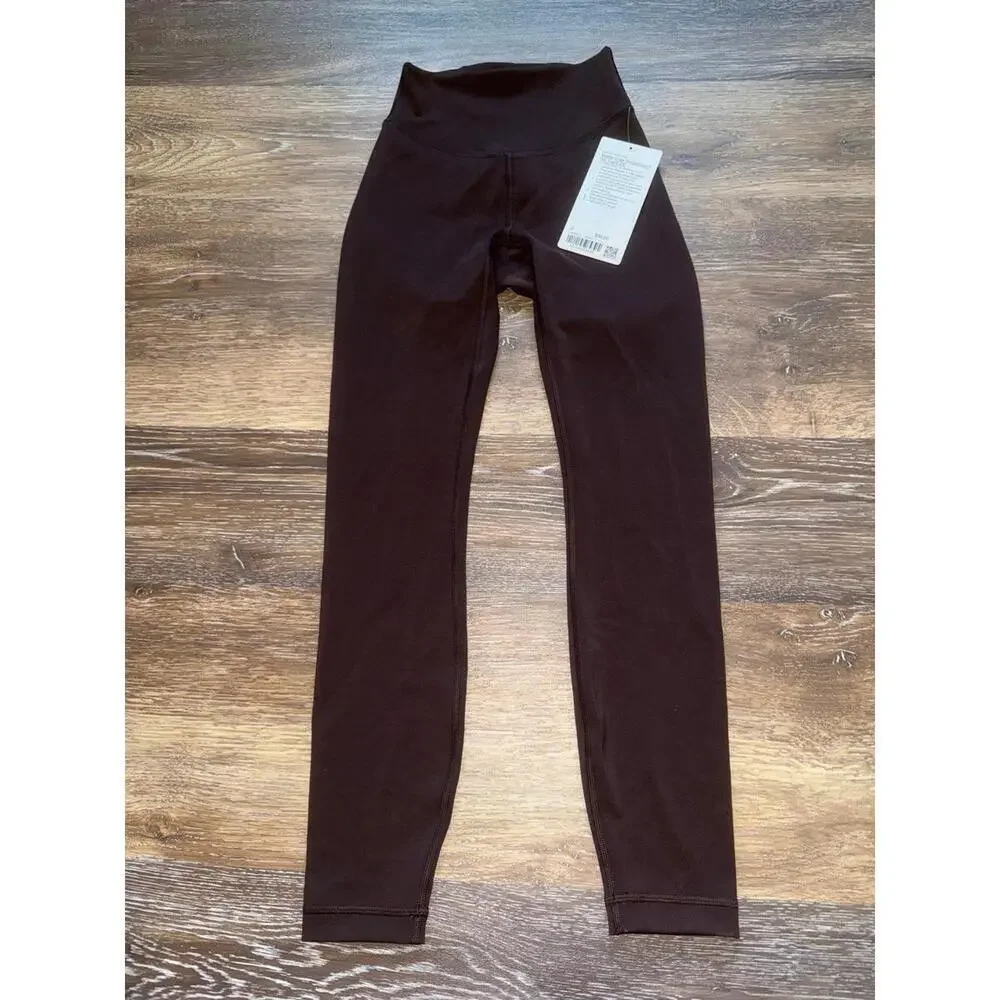 Lululemon Wunder Under SmoothCover High Rise 25” Espresso Size 0 NWT